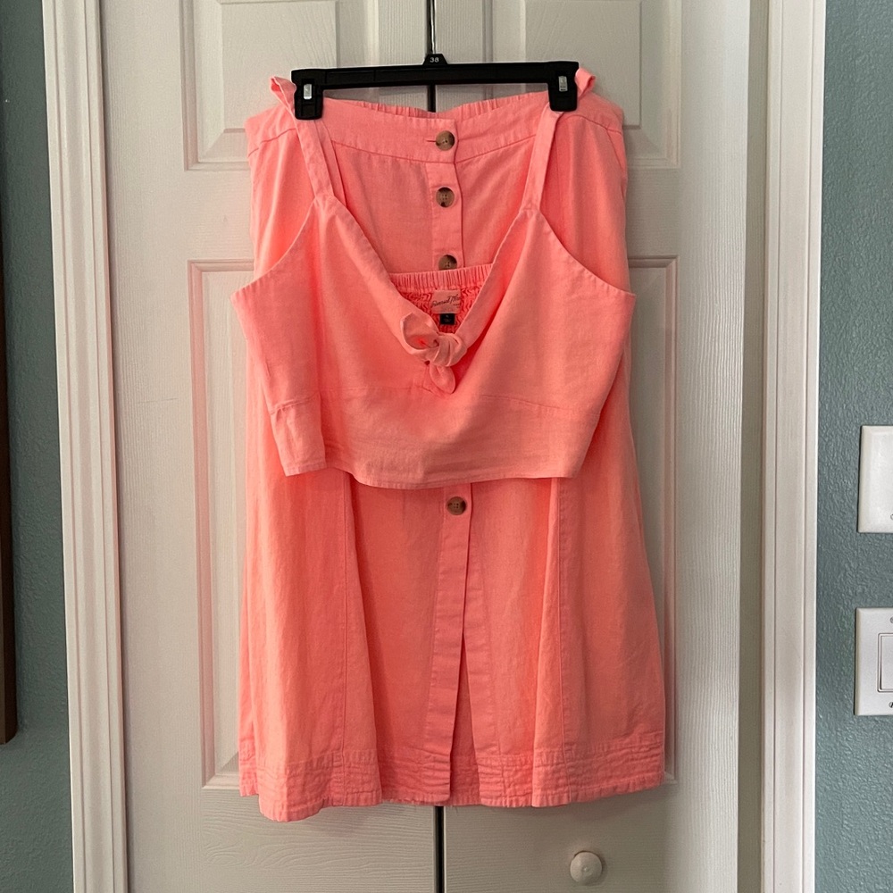 Bright A Line Skirt Set